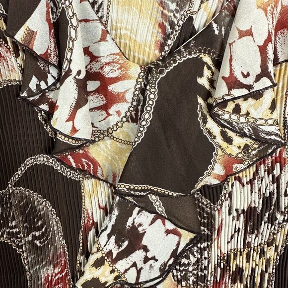 CJ Banks Womens Pullover Brown Ribbed Plus Size 1X - Picture 4 of 10